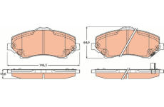 Sada brzdových destiček, kotoučová brzda TRW GDB4605