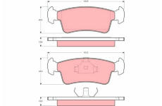Sada brzdových destiček, kotoučová brzda TRW GDB867
