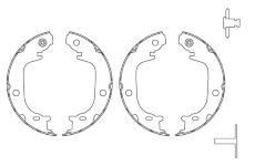 Sada brzdových čeľustí TRW GS8826