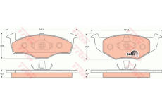 Sada bŕzd, Kotúčová brzda TRW GTD1198