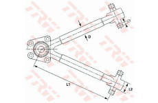 Řídicí páka, zavěšení kol TRW JVL0013