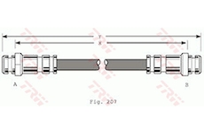 Brzdová hadice TRW PHA167
