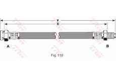 Brzdová hadica TRW PHB270