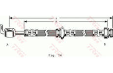 Brzdová hadica TRW PHD163