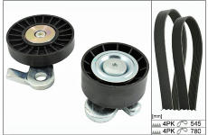 Ozubený klinový remeň - Sada HEPU 20-1863