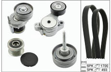 Ozubený klinový remeň - Sada HEPU 20-1880