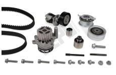 Vodní čerpadlo + sada ozubených / klínových žebrových řemenů HEPU PK06621-XT1