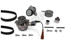 Vodní čerpadlo + sada ozubených / klínových žebrových řemenů HEPU PK06690-XT1