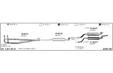 Výfukový systém IMASAF 502000058