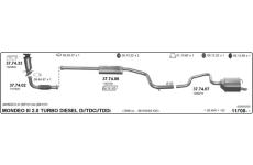 Výfukový systém IMASAF 525000250