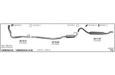 Výfukový systém IMASAF 545000009