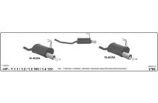 Sportovní tlumicí výfukový systém IMASAF 546000135