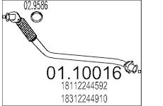 Výfuková trubka MTS 01.10016