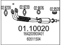 Výfuková trubka MTS 01.10020