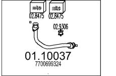 Výfuková trubka MTS 01.10037