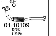 Výfuková trubka MTS 01.10109