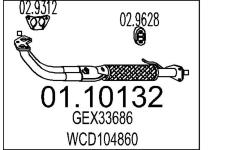 Výfuková trubka MTS 01.10132