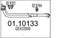 Výfuková trubka MTS 01.10133