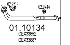 Výfuková trubka MTS 01.10134