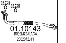 Výfuková trubka MTS 01.10143