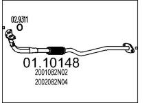 Výfuková trubka MTS 01.10148