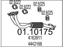 Výfuková trubka MTS 01.10175