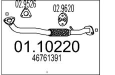 Výfuková trubka MTS 01.10220