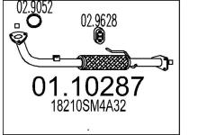 Výfuková trubka MTS 01.10287