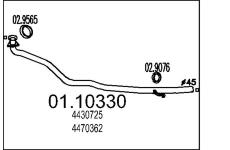 Výfuková trubka MTS 01.10330