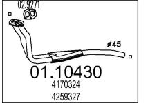 Výfuková trubka MTS 01.10430