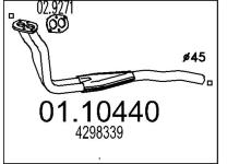 Výfuková trubka MTS 01.10440