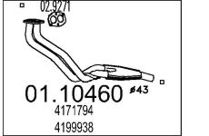 Výfuková trubka MTS 01.10460