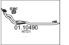 Výfuková trubka MTS 01.10490