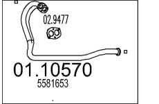 Výfuková trubka MTS 01.10570