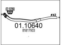 Výfuková trubka MTS 01.10640