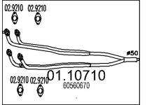 Výfuková trubka MTS 01.10710
