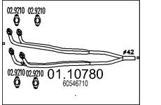 Výfuková trubka MTS 01.10780