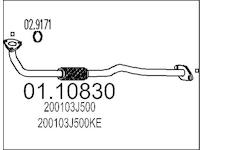 Výfuková trubka MTS 01.10830