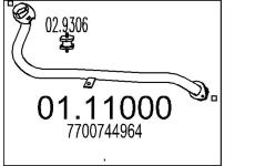 Výfuková trubka MTS 01.11000