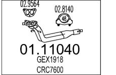 Výfuková trubka MTS 01.11040