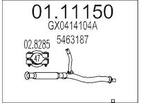 Výfuková trubka MTS 01.11150