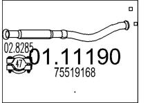 Výfuková trubka MTS 01.11190