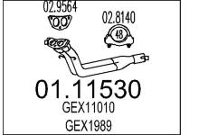 Výfuková trubka MTS 01.11530