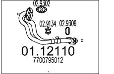 Výfuková trubka MTS 01.12110