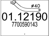 Výfuková trubka MTS 01.12190