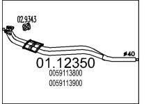 Výfuková trubka MTS 01.12350