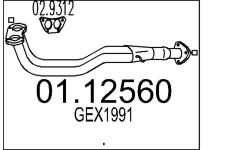 Výfuková trubka MTS 01.12560