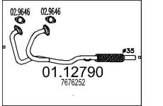 Výfuková trubka MTS 01.12790
