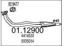 Výfuková trubka MTS 01.12900