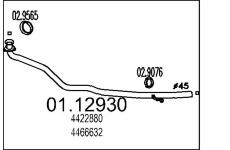 Výfuková trubka MTS 01.12930
